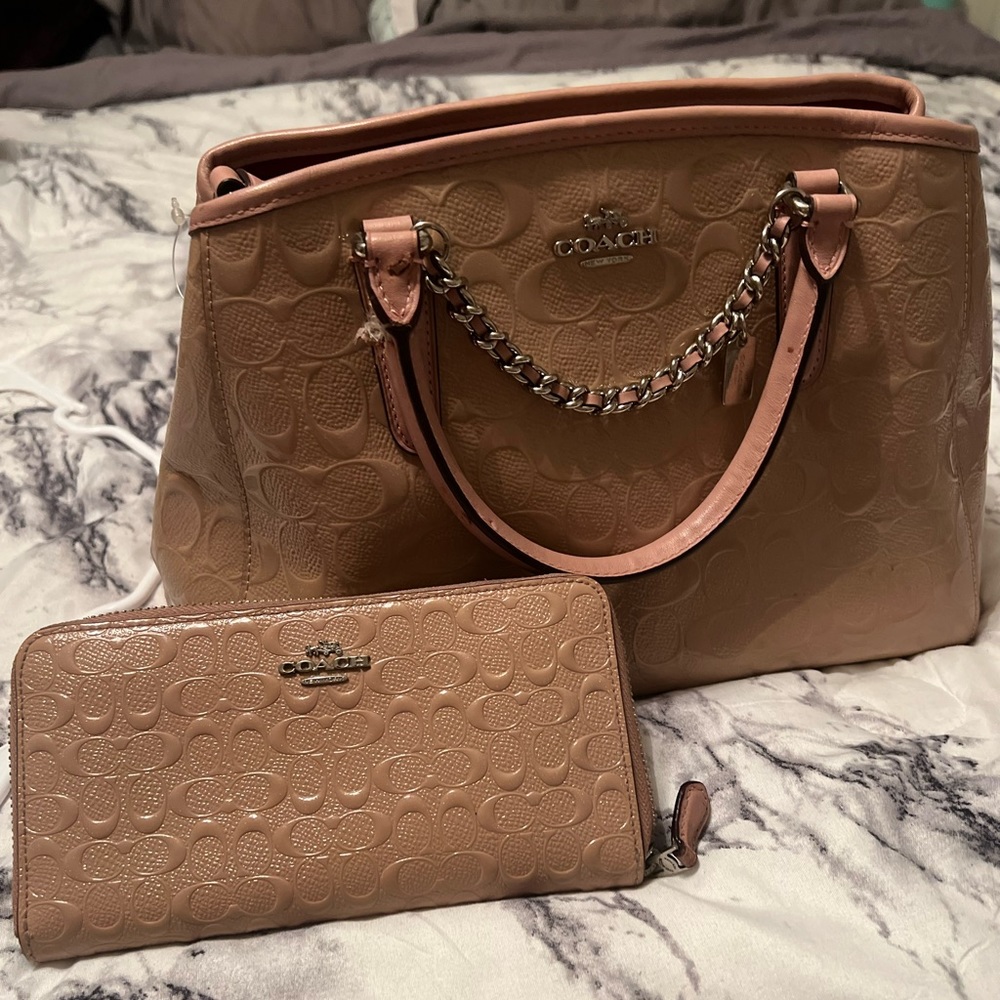 Coach bag and wallet